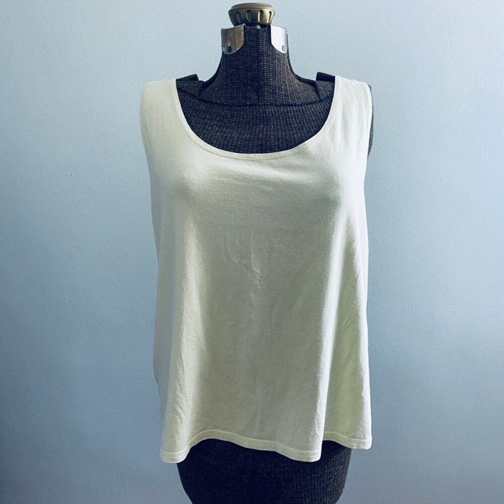Eileen Fisher light yellow basic tank